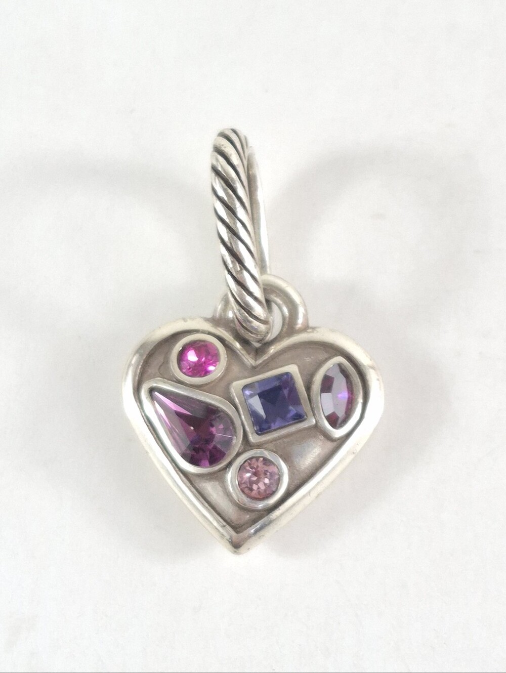 Brighton Colorful Heart Jeweled Charm